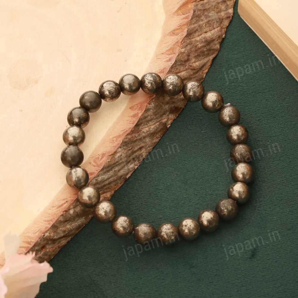 Japam Pyrite Wealth Band Energy Stone Bracelet
