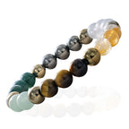 Japam Dhanlabh Crystal Band Bracelet with Natural Gemstone Beads