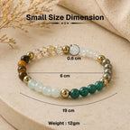 Japam Dhanlabh Crystal Band Bracelet with Natural Gemstone Beads
