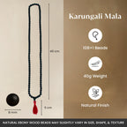 Karungali Ebony Wood 8mm Beads Mala